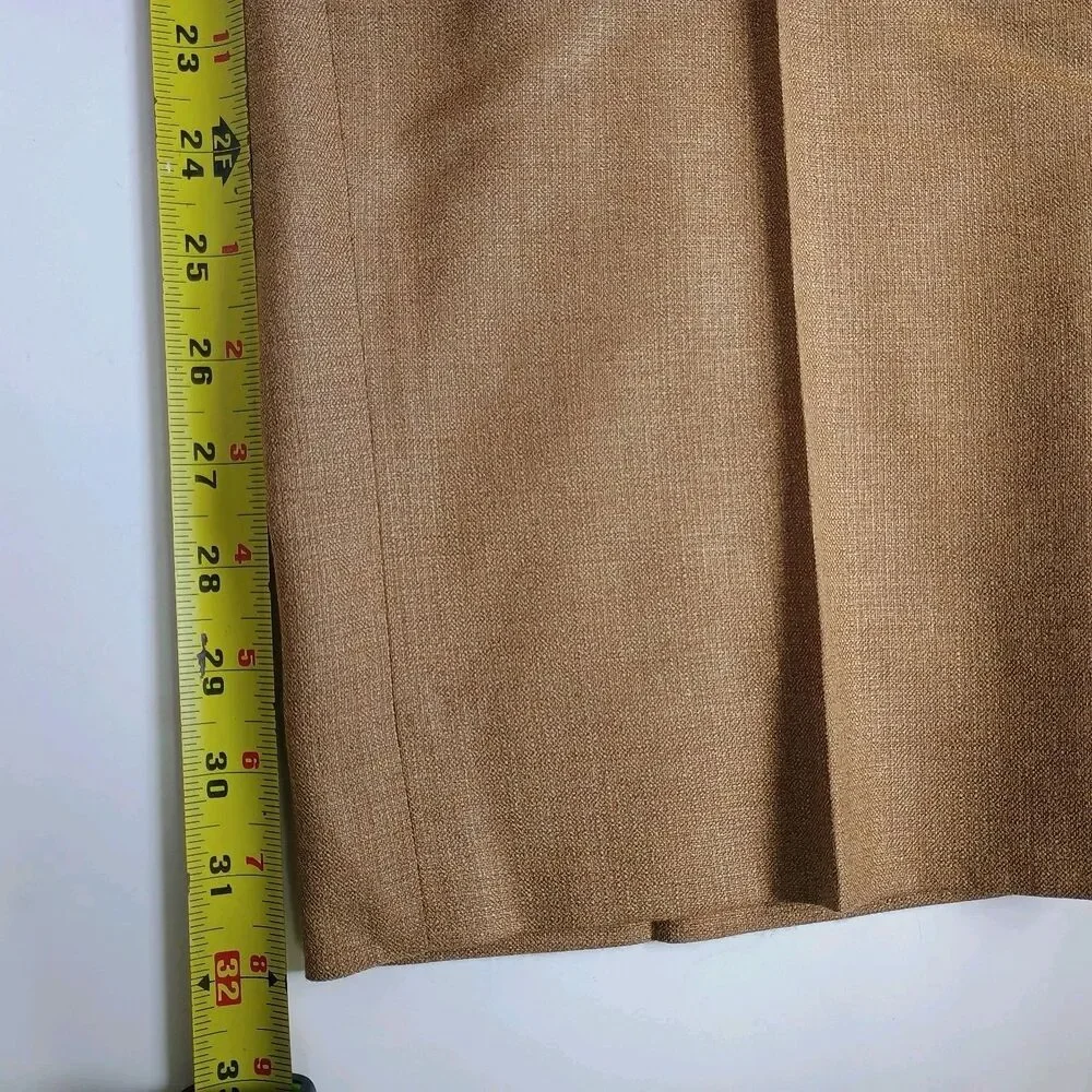 Michael Kors Dress Pants Mens Sz 37x32 (actual)Tan Silk Wool Blend